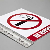 Табличка из ПВХ с пленкой Oracal